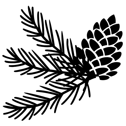 winter greenery icon